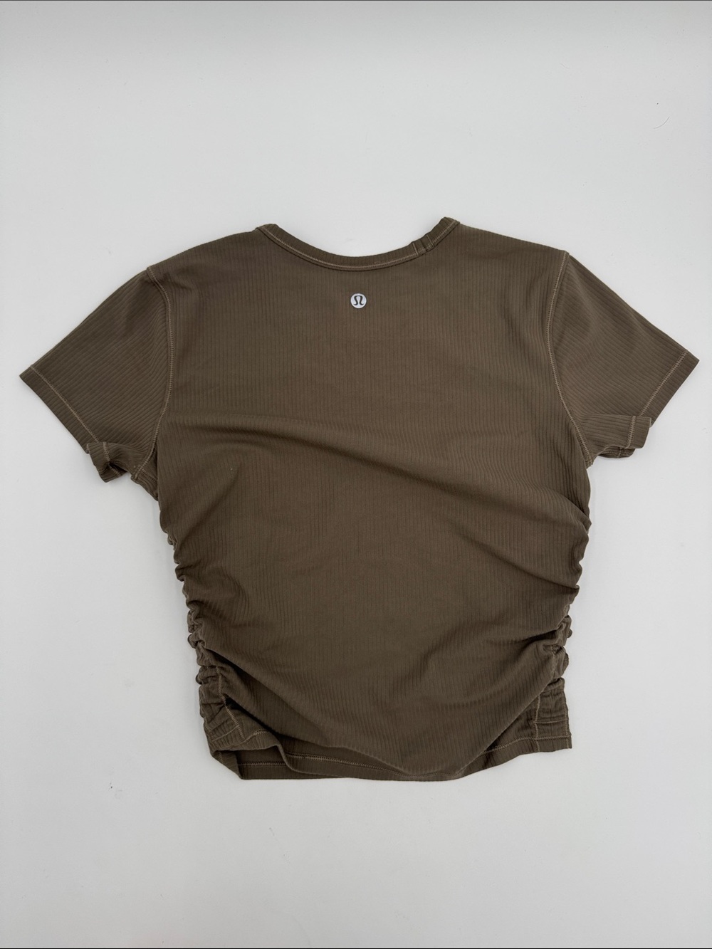 Lululemon Short Sleeve Ribbed Tee - brown